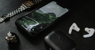 space gray iphone 6 on black table