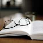 book, read, glasses