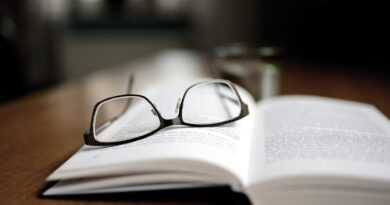 book, read, glasses