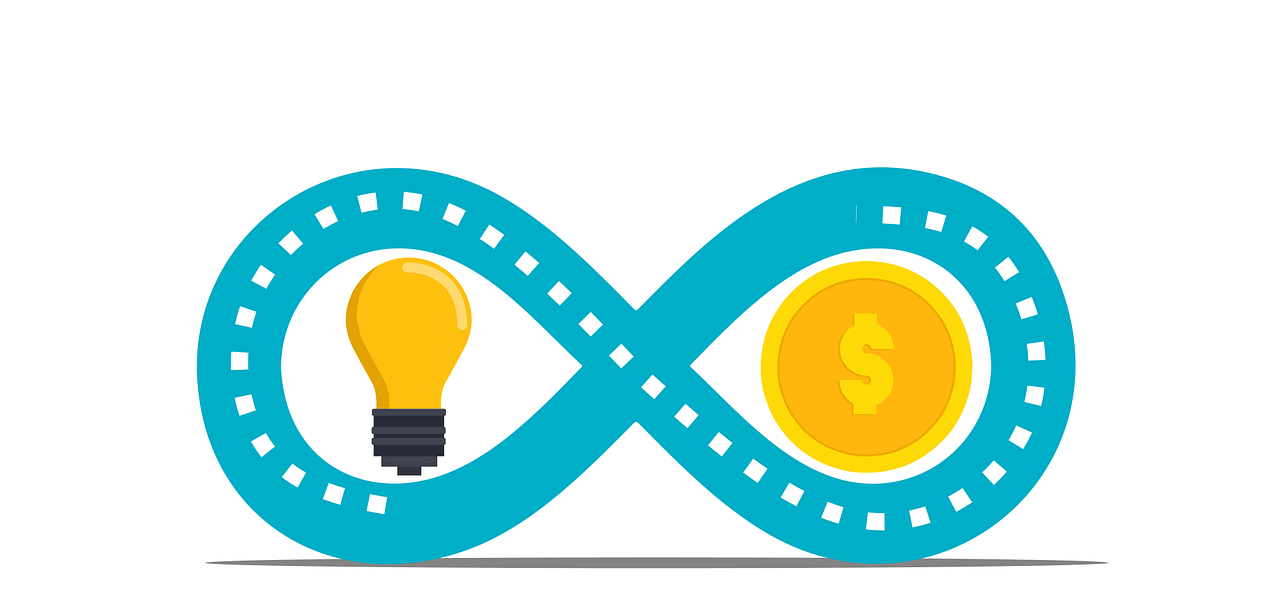 money, idea, logo, icon, light bulb, infinity, value, concept, long, saving, think, coin, income, passive income, work, business, investment, freelance, fund, return, cartoon, financial, exchange, deposit, infinite, value, value, value, value, value, return