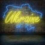 flag, neon, ukraine, kiev, ukrainian, symbol, ukraine, ukraine, ukraine, ukraine, ukraine, kiev, ukrainian