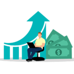 data, businessman, investment