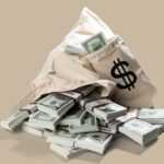 moneybag, money, dollars