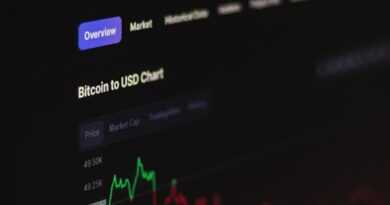 a computer screen with a bitcoin chart on it