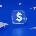 a computer screen with a blue background