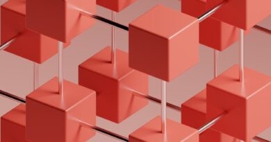 a group of red cubes on a gray background