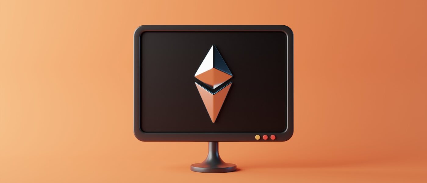 a computer monitor with a cartoon image on it